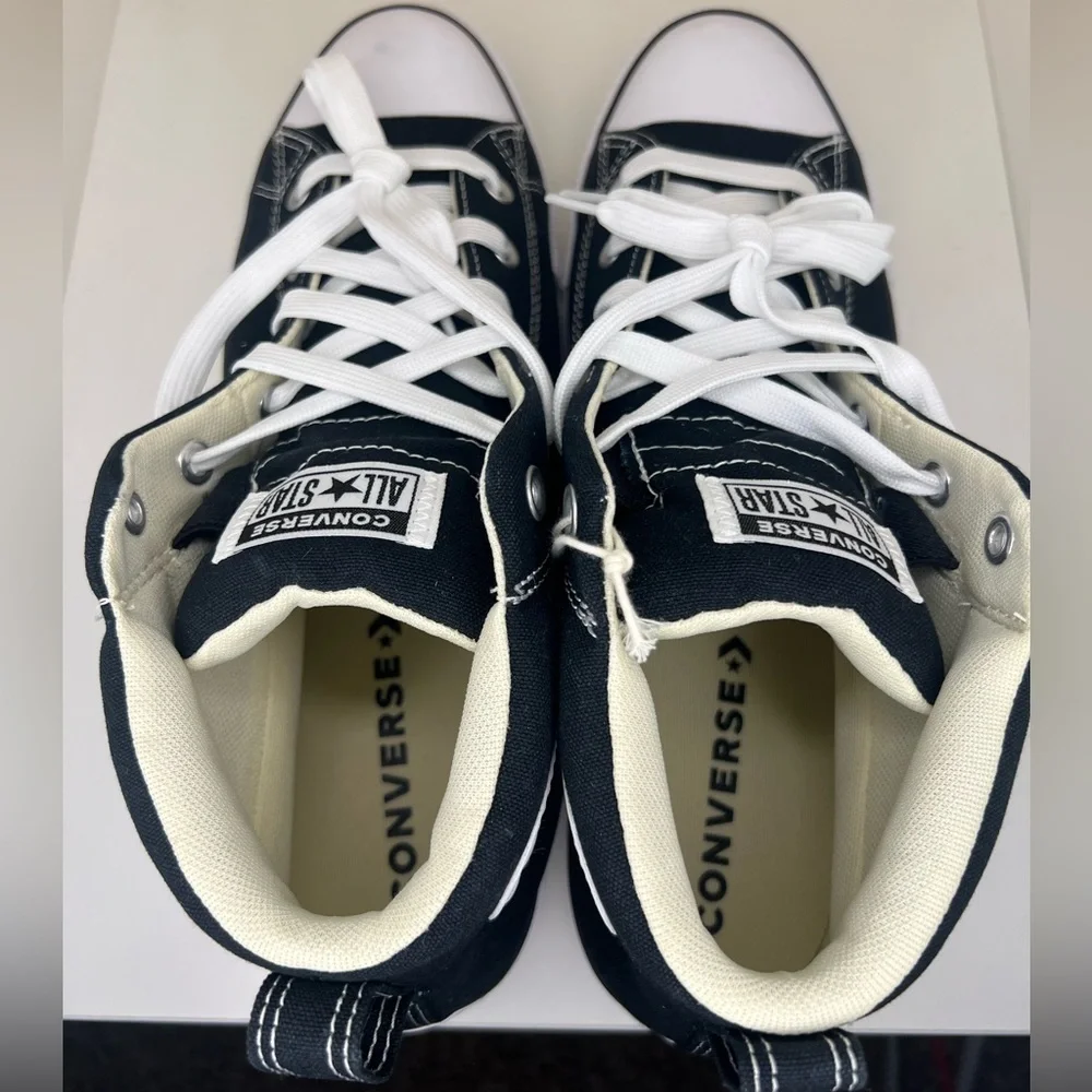 Converse Adult Street Mid Sneakers Black 11.5 - Picture 4 of 10